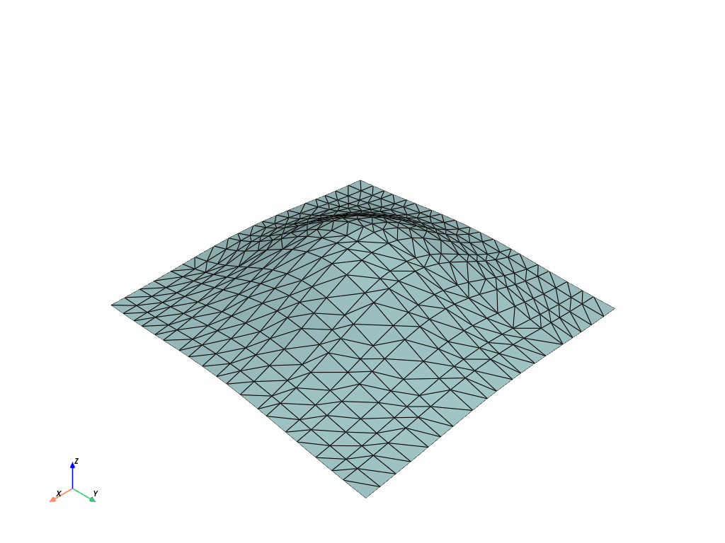 d create tri surface